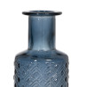 Vase WE CARE Blue recycled glass 9 x 9 x 28 cm