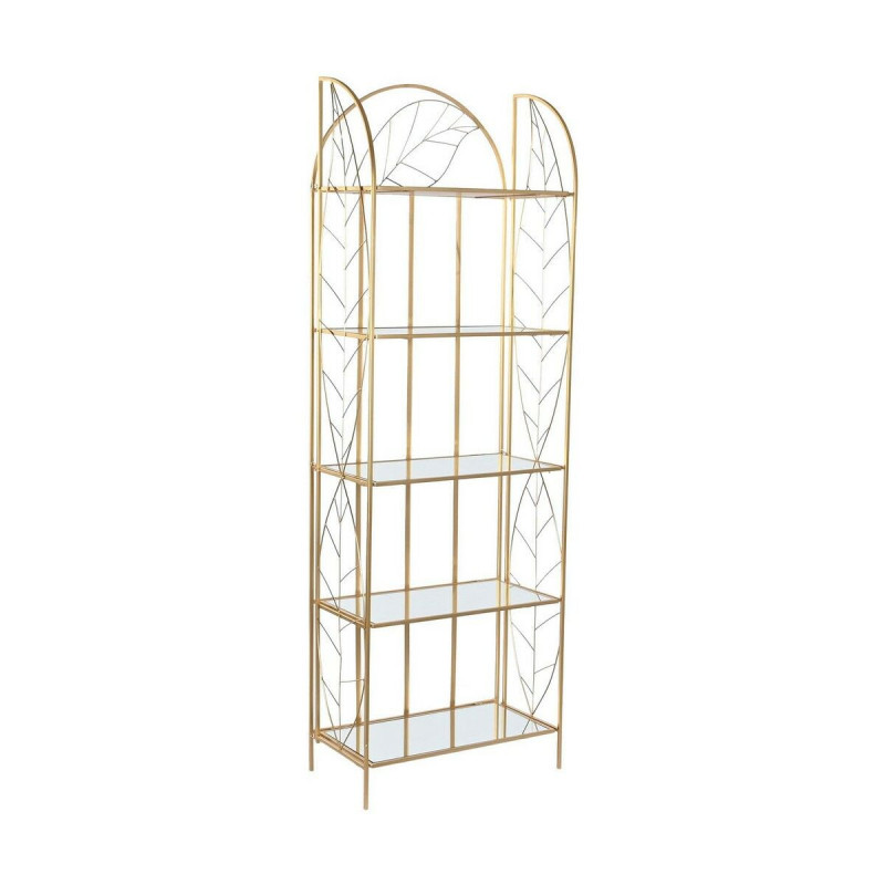 Shelves DKD Home Decor Golden Metal Mirror 60 x 32 x 181,5 cm