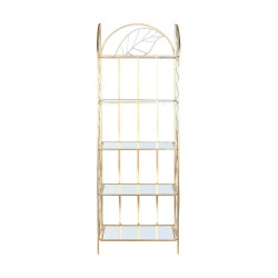 Shelves DKD Home Decor Golden Metal Mirror 60 x 32 x 181,5 cm