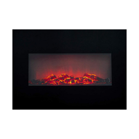 Decorative Electric Chimney Breast Classic Fire Memphis Black 1800 W