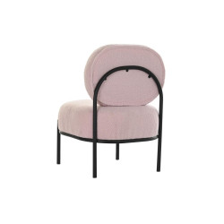 Armchair DKD Home Decor Black Pink Metal 51 x 61 x 79 cm