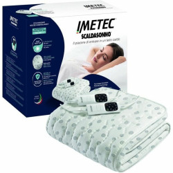 Electric Blanket IMETEC 16631 White/Grey Cotton