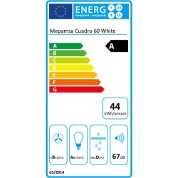 Conventional Hood Mepamsa Cuadro 60 60 cm 600 m³/h 200W A White