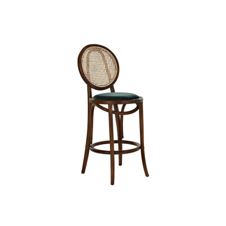 Stool DKD Home Decor Green Dark brown 43 x 43 x 108 cm