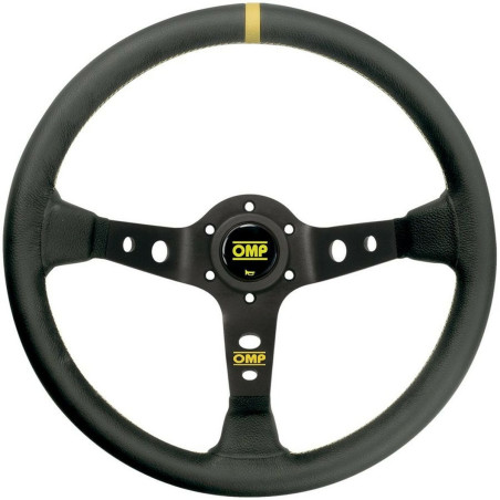 Racing Steering Wheel OMP OD/1956/N Ø 35 cm Black/Yellow Black