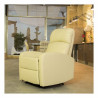 Reclining Armchair Astan Hogar Relax Manual Cream Synthetic Leather