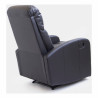 Reclining Armchair Astan Hogar Relax Manual Black Synthetic Leather