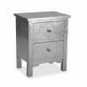 Nightstand Versa Silver Wood 34,5 x 60 x 48 cm