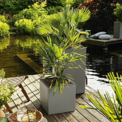 Self-watering flowerpot Lechuza Grey 30 x 30 cm LED