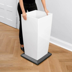 Plant pot Lechuza 40 x 40 x 76 cm Black polypropylene Plastic Rectangular