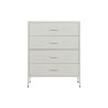 Chest of drawers Home ESPRIT White Metal Vintage 80 x 35 x 102 cm