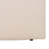 Headboard 165 x 8 x 125 cm Synthetic Fabric Cream