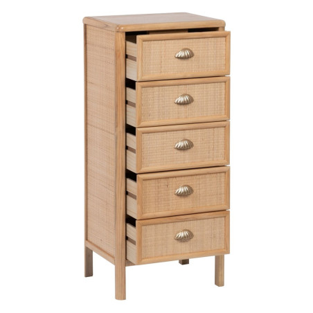 Chest of drawers SAPHIRA 44 x 35 x 100 cm Natural DMF