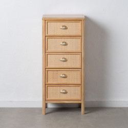 Chest of drawers SAPHIRA 44 x 35 x 100 cm Natural DMF