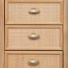 Chest of drawers SAPHIRA 44 x 35 x 100 cm Natural DMF