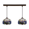 Ceiling Light Viro Blue Iron 60 W 50 x 20 x 20 cm