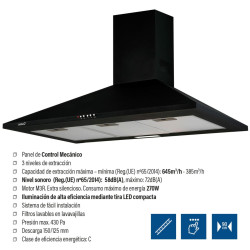 Conventional Hood Cata OMEGA BK 900 Black