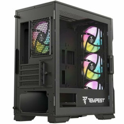 ATX Semi-tower Box Tempest Stockade  Black