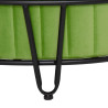 Pouffe 80 x 80 x 46 cm Synthetic Fabric Metal Green