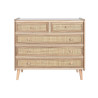 Chest of drawers Home ESPRIT Natural Paolownia wood 80 x 35 x 77 cm