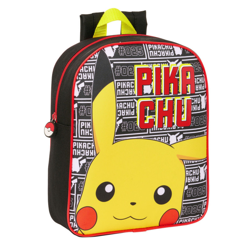 Child bag Pokémon Yellow Black 22 x 27 x 10 cm