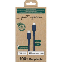 USB Cable BigBen Connected JGCBLCOTMFIC2MBL Blue 2 m (1 Unit)