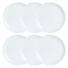 Plate set Luminarc Diwali 6 pcs White Glass