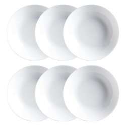 Plate set Luminarc Diwali 6 pcs White Glass