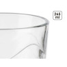 Set of glasses Waves Transparent Glass 265 ml (8 Units)