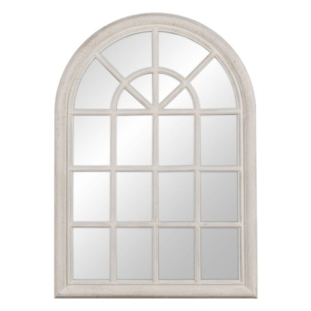 Wall mirror White Crystal Paolownia wood Window 73,7 x 3,6 x 104 cm