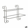 Hanging Towel Rail Silver Metal 14 x 20 x 39 cm (6 Units)