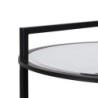 Small Side Table Black Iron Mirror 59 x 59 x 67,5 cm