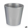 Plant pot Ø 17 cm Silver (6 Units)