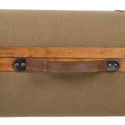 Set of Chests 80 x 41,5 x 25 cm Synthetic Fabric Wood (2 Pieces)