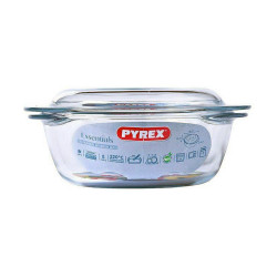 Casserole with lid Pyrex Essentials Transparent Glass 2,1 L