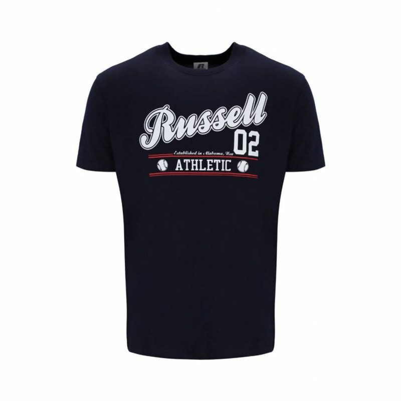 Short Sleeve T-Shirt Russell Athletic Amt A30311 Black Men