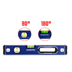 Spirit Level Workpro Aluminium 40 cm Magnetic