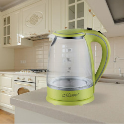 Kettle Feel Maestro  MR-064 Green Transparent Glass 2000 W 1,7 L