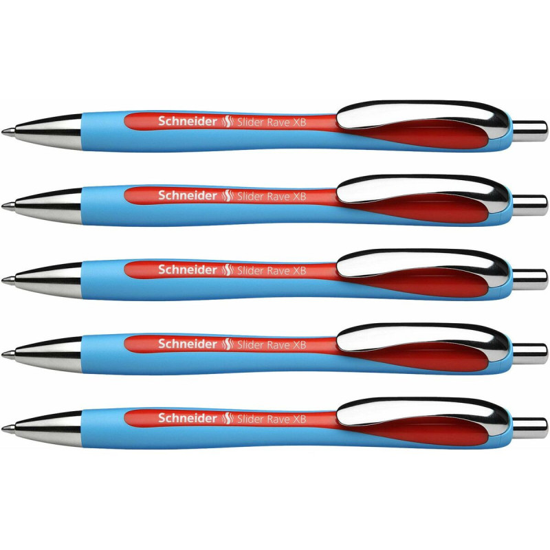 Pen Schneider Slider Rave XB Red (5 Pieces)