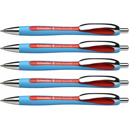 Pen Schneider Slider Rave XB Red (5 Pieces)