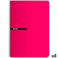 Notebook ENRI Graph paper Red Din A4 (5 Units)