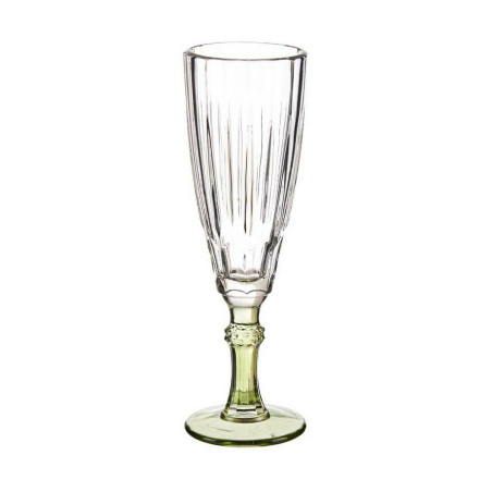 Champagne glass Exotic Crystal Green 6 Units (170 ml)