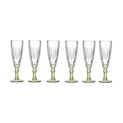 Champagne glass Exotic Crystal Green 6 Units (170 ml)