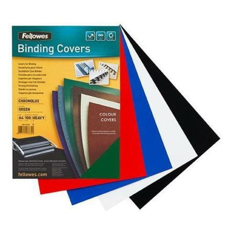 Protective cover Fellowes Black A4 Cardboard (50 Units)