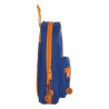 Backpack Pencil Case Valencia Basket M847 Blue Orange 12 x 23 x 5 cm