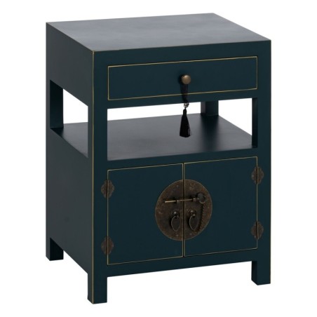 Nightstand ORIENTE Blue MDF Wood 50 x 40 x 66 cm