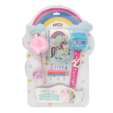 Stationery Set Inca   Unicorn (8 Pieces)