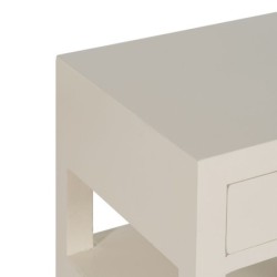 Nightstand ORIENTE White MDF Wood 50 x 40 x 66 cm