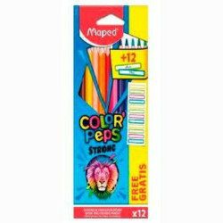 Colouring pencils Maped Color' Peps Strong Multicolour 12 Pieces (12 Units)