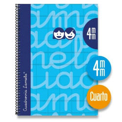 Notebook Lamela Blue Quarto 5 Pieces 80 Sheets